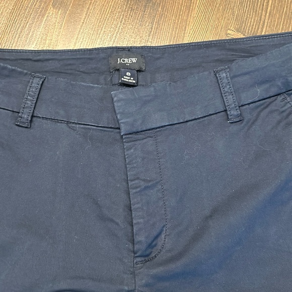 J.crew Factory 9" Frankie bermuda chino short Navy AL569 Size 8, Like New - Picture 9 of 15